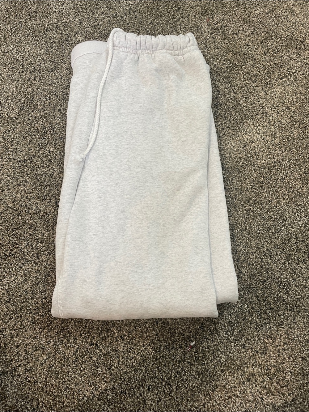Women’s Light Gray Elastic Waist Sweatpants